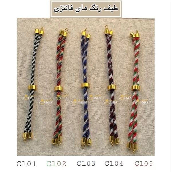 دستبند لوتوس گل ( نیلوفر ) طلا لیزری